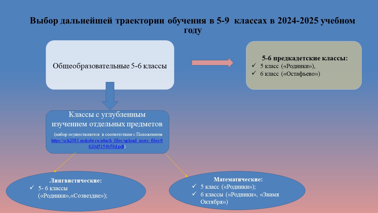 Основная школа (5-9 классы), ГБОУ Школа № 2083, Москва